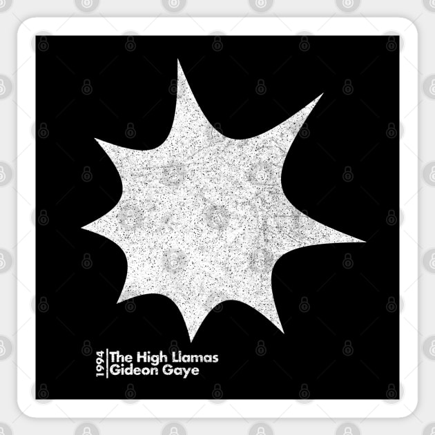 The High Llamas / Gideon Gaye / Minimal Graphic Design Tribute Sticker by saudade